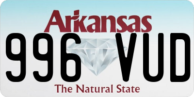 AR license plate 996VUD