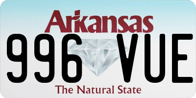 AR license plate 996VUE