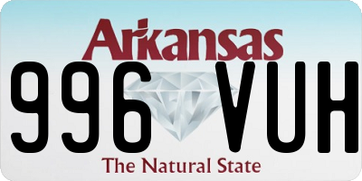 AR license plate 996VUH