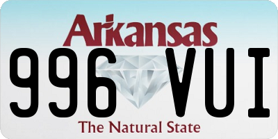 AR license plate 996VUI