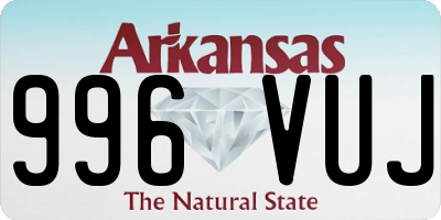AR license plate 996VUJ