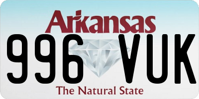 AR license plate 996VUK