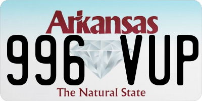 AR license plate 996VUP