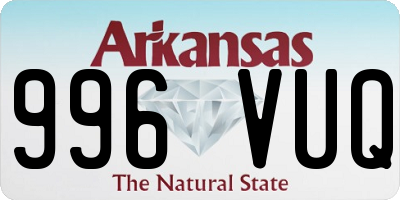 AR license plate 996VUQ