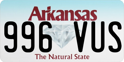 AR license plate 996VUS