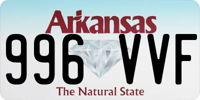 AR license plate 996VVF