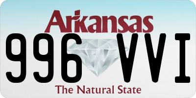 AR license plate 996VVI