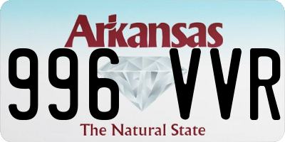 AR license plate 996VVR
