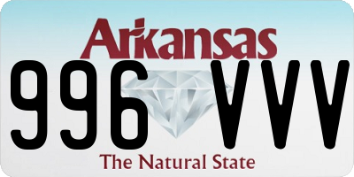 AR license plate 996VVV