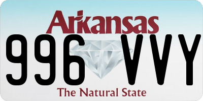 AR license plate 996VVY