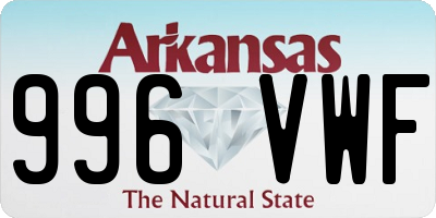 AR license plate 996VWF