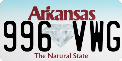 AR license plate 996VWG