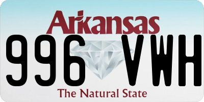 AR license plate 996VWH