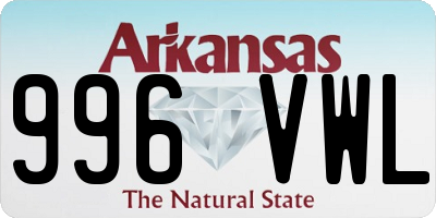 AR license plate 996VWL