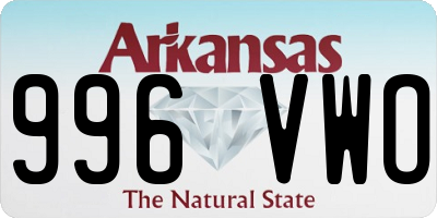 AR license plate 996VWO