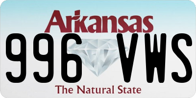 AR license plate 996VWS