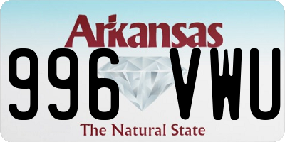 AR license plate 996VWU