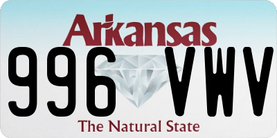AR license plate 996VWV