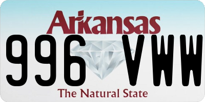 AR license plate 996VWW