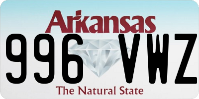 AR license plate 996VWZ