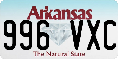 AR license plate 996VXC