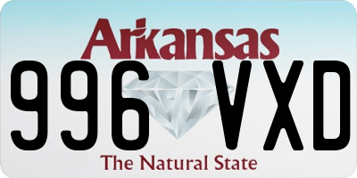 AR license plate 996VXD