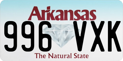 AR license plate 996VXK
