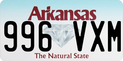 AR license plate 996VXM
