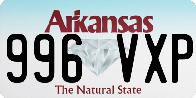 AR license plate 996VXP