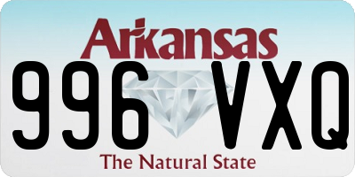 AR license plate 996VXQ