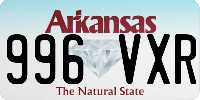 AR license plate 996VXR