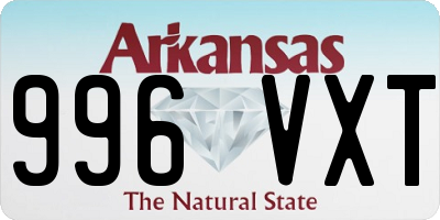 AR license plate 996VXT