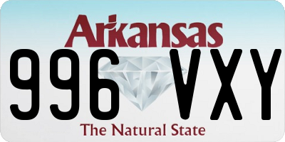 AR license plate 996VXY