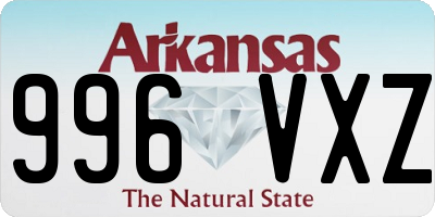 AR license plate 996VXZ