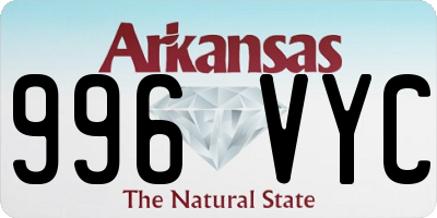 AR license plate 996VYC