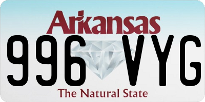 AR license plate 996VYG