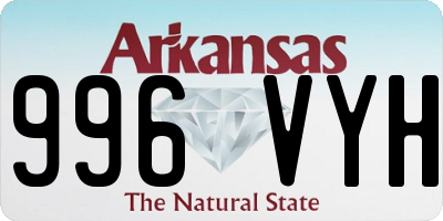 AR license plate 996VYH