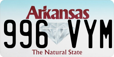 AR license plate 996VYM