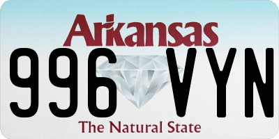 AR license plate 996VYN