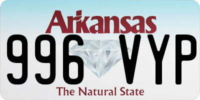 AR license plate 996VYP