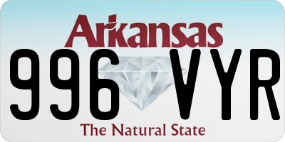 AR license plate 996VYR