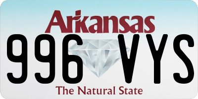 AR license plate 996VYS