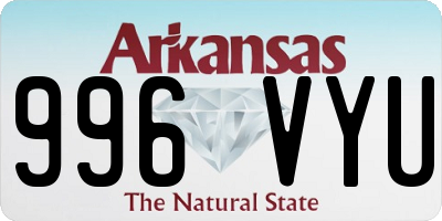 AR license plate 996VYU
