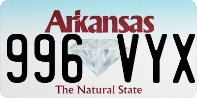 AR license plate 996VYX