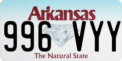 AR license plate 996VYY