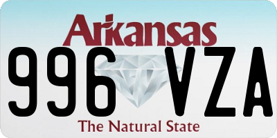AR license plate 996VZA