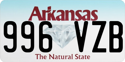 AR license plate 996VZB
