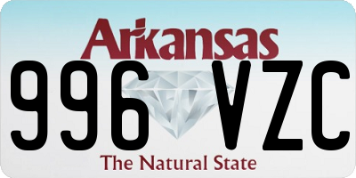 AR license plate 996VZC