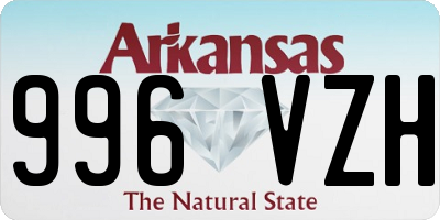 AR license plate 996VZH