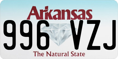 AR license plate 996VZJ